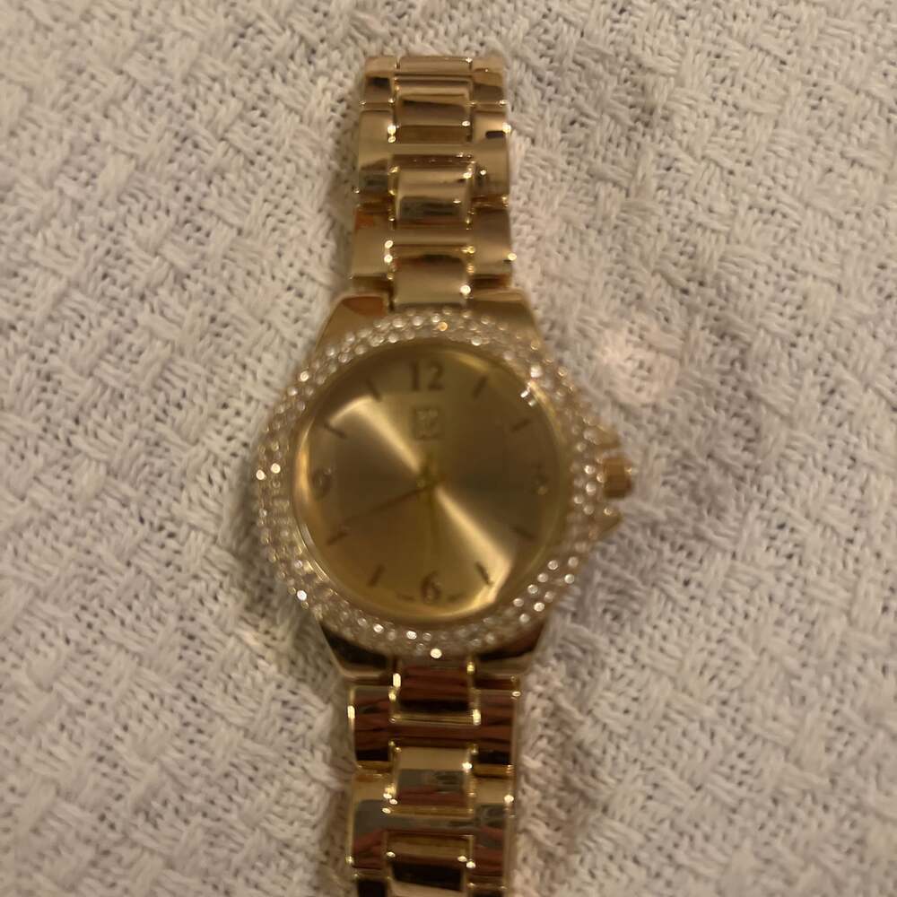 Ny & co women watch 36mm gold tone dial bracelet...